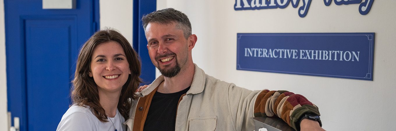 Bára a Pavel v ateliéru
